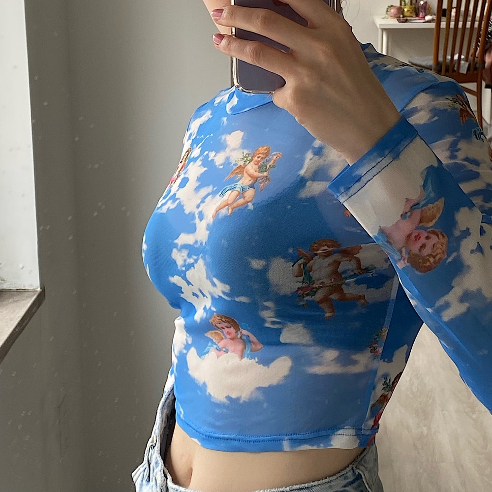 Sheer Cherub Top